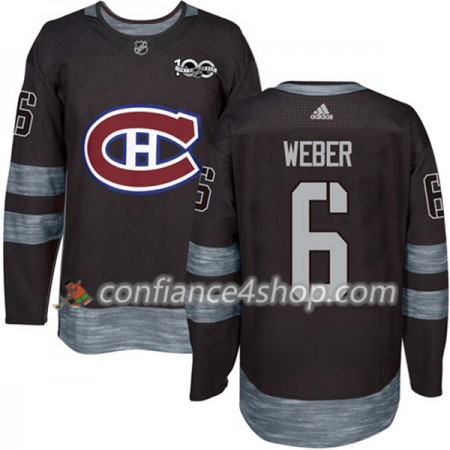 Adidas Maillot de Hockey Montreal Canadiens Shea Weber 6 1917-2017 100th Anniversary Noir Authentic - Homme